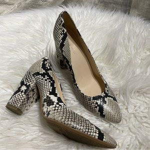 Nine West Nalisa faux snake print chunky heel